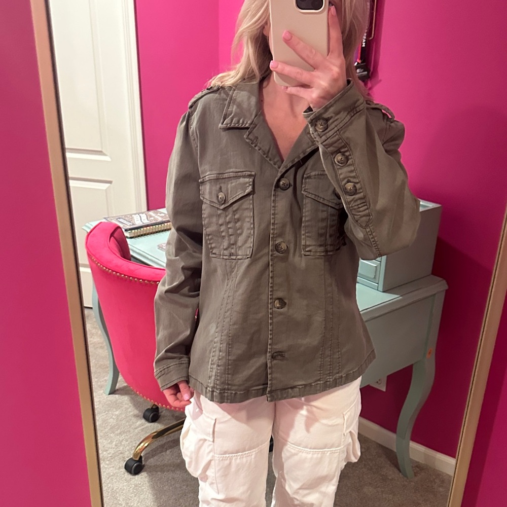 Knox Rose Olive Green Women's Military Jacket